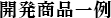 開発商品一例